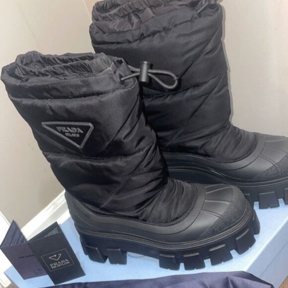 Prada Shoes - Monolith Nylon Prada Boots